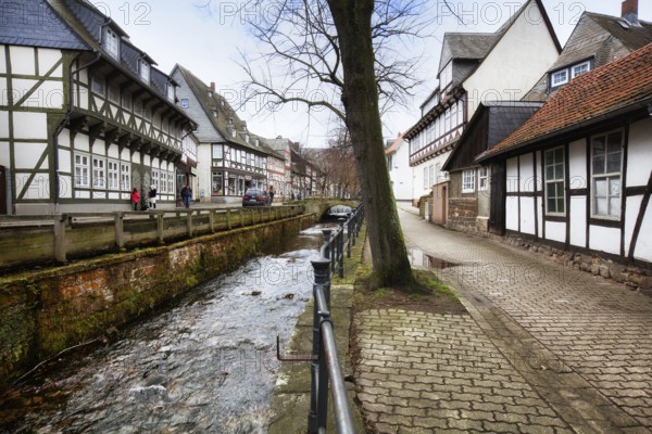 Half-timbered houses in the historic town centre, Goslar, Harz, Lower Saxony, Germany, Europe, Fachwerkhäuser der Altstadt, Goslar, Harz, Niedersachsen, Deutschland, Europa, Europe
