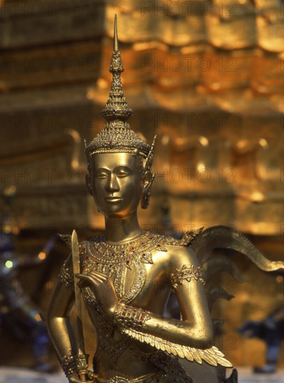 Wat Phra Kaew (Temple of the Emerald Buddha), full official name Wat Phra Si Rattana Satsadaram is regarded as the most sacred Buddhist temple in Thailand. It is located within the precincts of the Grand Palace.<br/><br/> The Grand Palace served as the official residence of the Kings of Thailand from the 18th century onwards. Construction of the Palace began in 1782, during the reign of King Rama I, when he moved the capital across the river from Thonburi to Bangkok