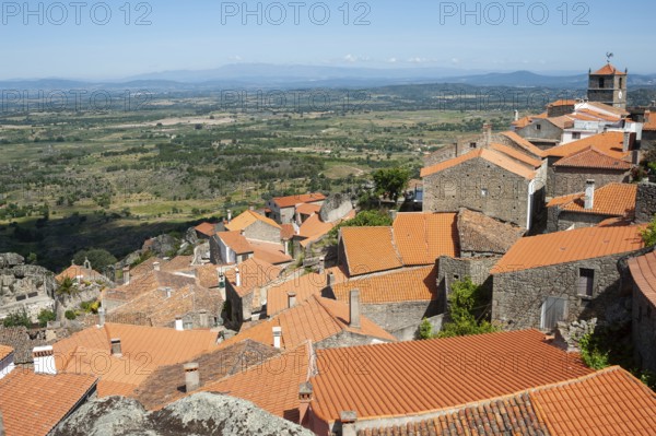 13/06/2018, Monsanto, Portugal, Europe, A view from above of the Portuguese mountain village of Monsanto, Europe