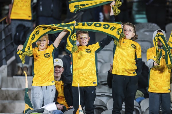 MELBOURNE, AUSTRALIA, JULY 14 : Fans as Australia plays France in the World Cup 2023 Send Off friendly match on 14th July 2023