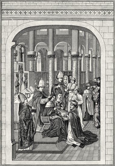 Coronation of Charles V of France, 1316-1378, King of Bohemia, Holy Roman Emperor