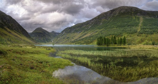The Anestolsvatnet lake near the Norwegian town Sogndal The Anestolsvatnet lake near the Norwegian town Sogndal