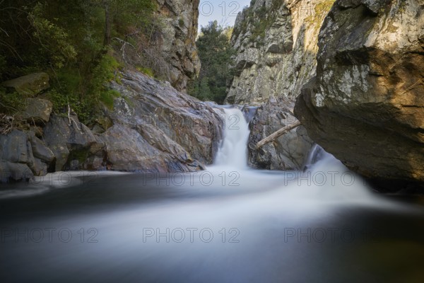 Amazing waterfall in Fragas de Sao Simao, Portugal, Europe