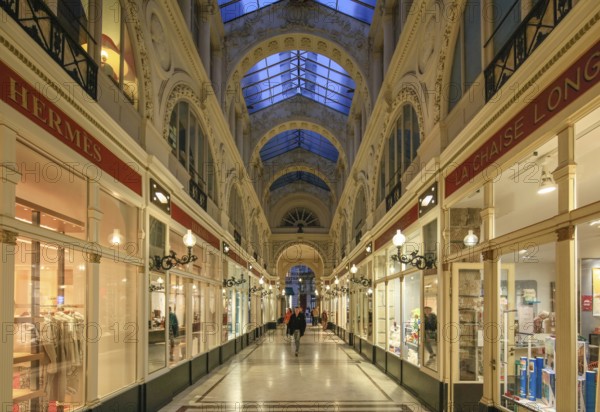 Historic shopping arcade Passage Pommeraye in the Graslin neighbourhood, Nantes, Loire-Atlantique department, Pays de la Loire region, France, Europe