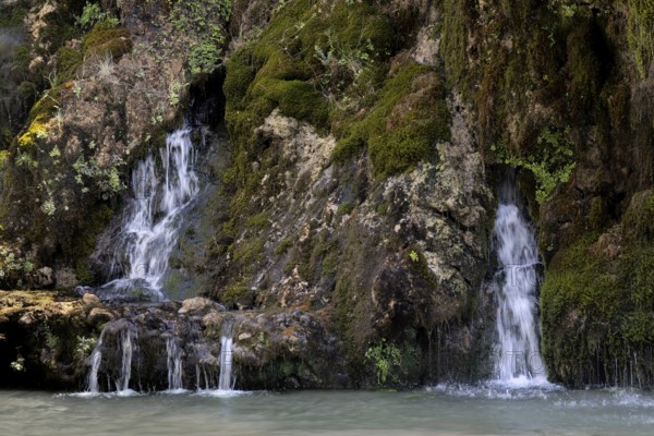Kourtaliotiko Gorge, waterfall, Crete, Greece, 23 May 2025 < english> Kourtaliotiko Gorge, Crete, Greece, May 23, 2025, Europe