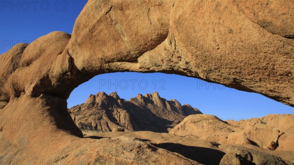 Rock Arch with the Spitzkoppe in the background