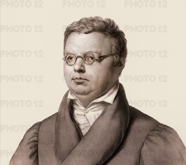 Friedrich Arnold Brockhaus, 1772 – 1823, German encyclopedia publisher and editor, digitally altered