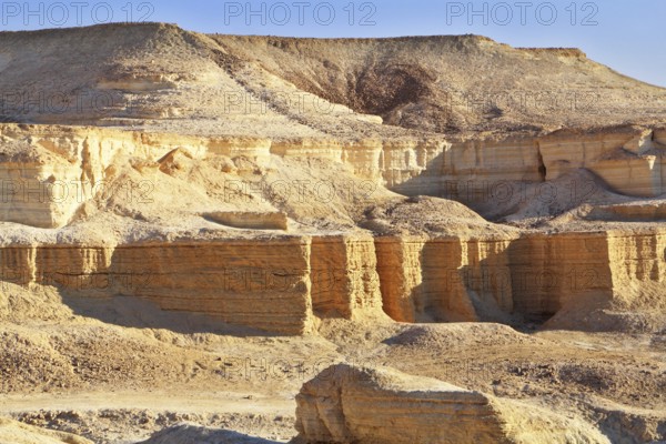 Dead Sea, Israel. Unusual forms of ancient picturesque hills