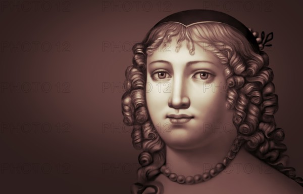 Marie de Rabutin-Chantal, marquise de Sévigné, also known as Madame de Sévigné or Mme de Sévigné, French aristocrat, digitally edited