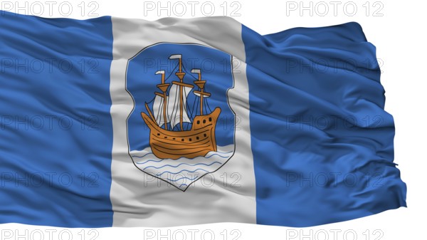 Polotsk City Flag, Country Belarus, Isolated On White Background