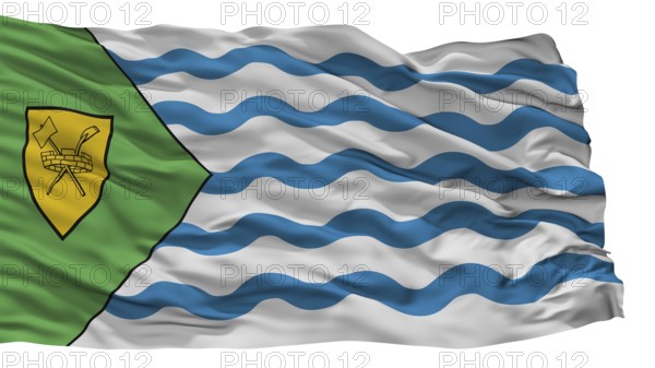 Vancouver City Flag, Country Canada, Isolated On White Background