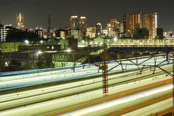 Train trajectory (Kanagawa Prefecture Yokohama City). Shooting Location: Yokohama-city kanagawa prefecture