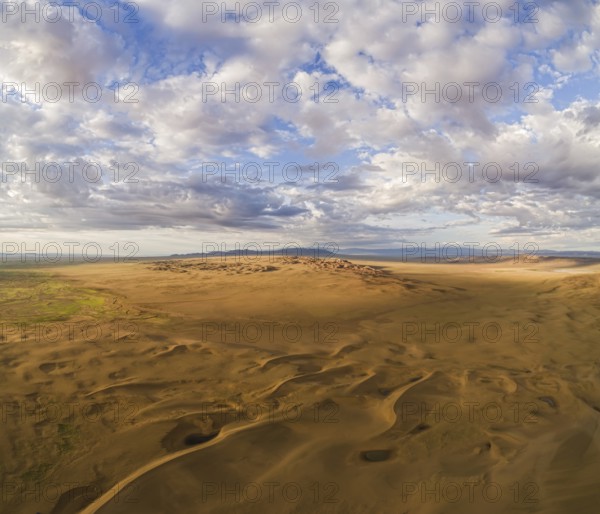 Gobi desert sand dunes. Mongolia, Asia