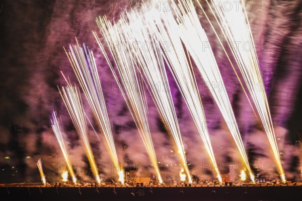 Yokohama Minato Mirai of fireworks (Yokohama Festival 2019). Shooting Location: Yokohama-city kanagawa prefecture