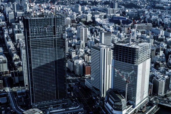 Cityscape seen from the Yokohama Landmark Tower. Shooting Location: Yokohama-city kanagawa prefecture