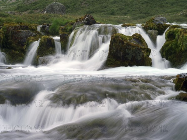 Hundafoss waterfall at Dynjandi in Iceland