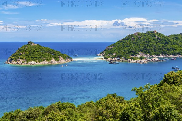 Most beautiful beaches. Koh Nang Yuan Beach near Koh Tao Koh in Thailand Surat Thani