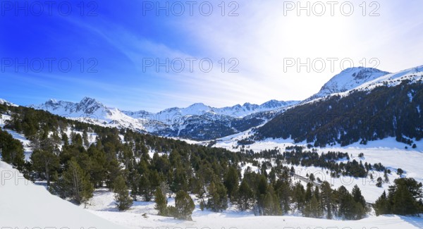 Grau Roig ski resort in Andorra at Grandvalira sector Pyreenees