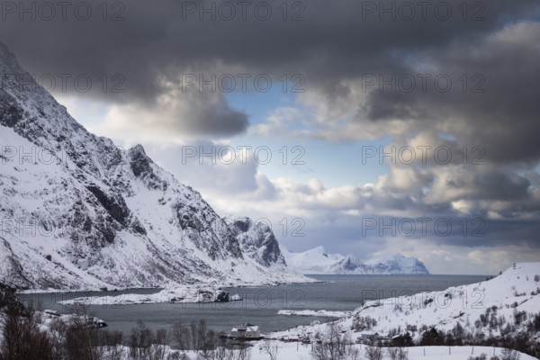 Lofoten in winter Norway