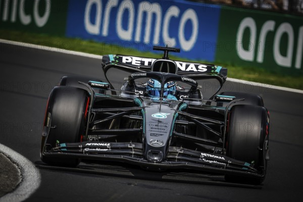 George Russell of Great Britain drives the Mercedes AMG Petronas F1 Team W16 during third practice in the 2025 Australian Grand Prix at Albert Park in Melbourne, Australia, Oceania