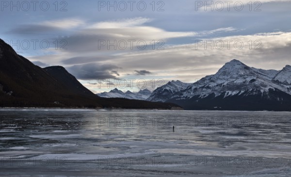 Abraham Lake Winter Ice formations bubbles design