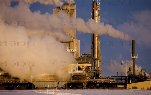 Industrial Pollution Canada Saskatchewan smoke billowing environment