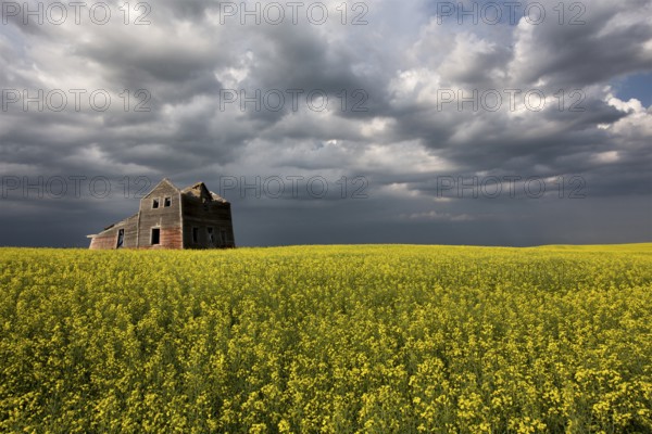 Storm Clouds Canada rural countryside Prairie Scene