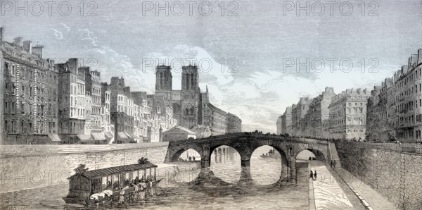 Pont Saint-Michel, Paris, France, 1857, Europe