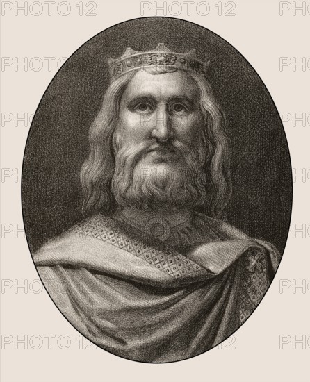 Clovis, Chlodovechus, Chlodwig I., Chlodowech, 466-511, King of the Franks of the Merovingian dynasty, digitally edited