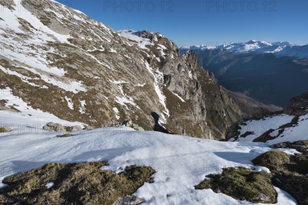 Winter Landscape in Picos de Europa mountains, Cantabria, Spain, Europe