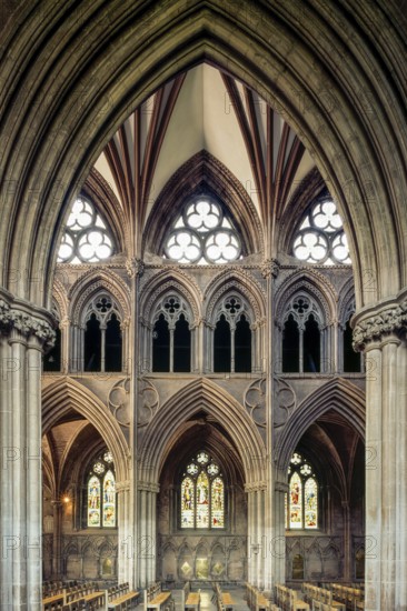 Lichfield, Cathedral, Eastern wall structure in the nave