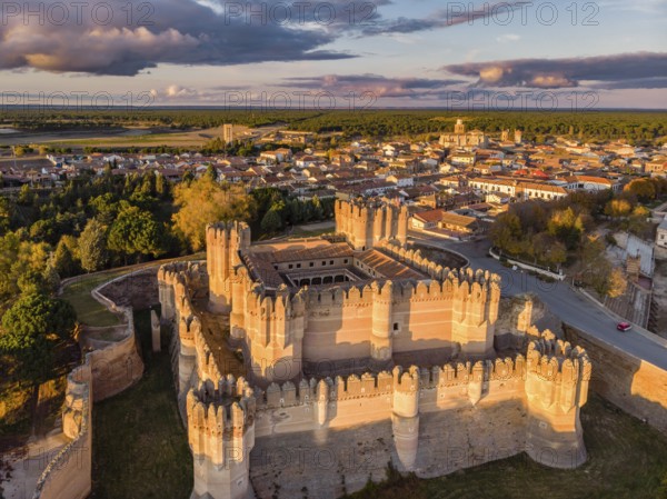 Coca castle, XV century, Gothic-Mudejar, Coca, Segovia province, Spain, Europe