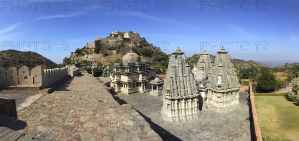 Panorama of kumbhalgarh fort in rajasthan india
