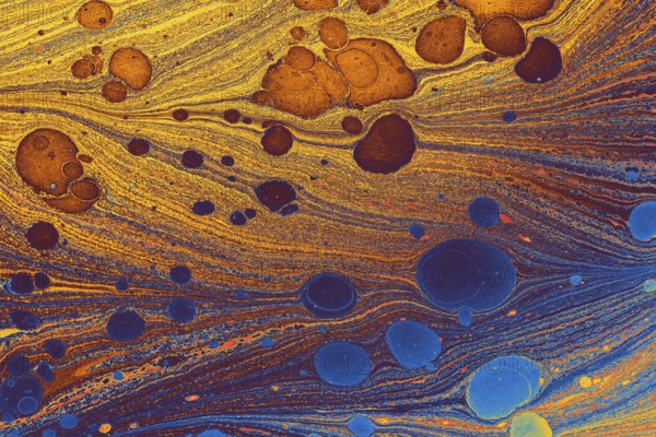 Abstract creative marble pattern texture. Traditional art of Ebru marbling