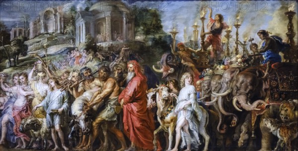 Peter Paul Rubens, a roman triumph, oil on canvas, National Gallery, London, England, Great Britain