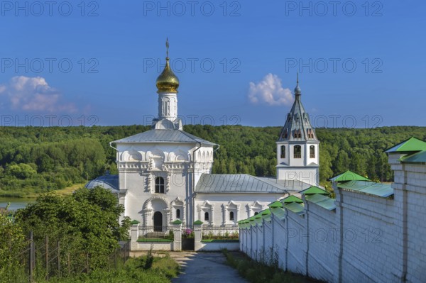 Assumption Kosmin Monastery in Nebyloye village, Russia. Assumption Cathedral