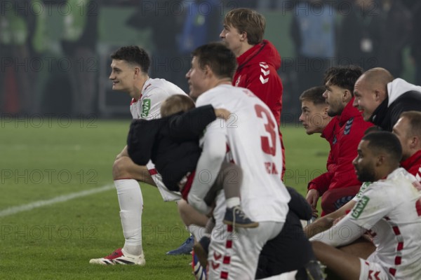 BEAUTIFUL SPORTS/ (DFL/DFB REGULATIONS PROHIBIT ANY USE OF PHOTOGRAPHS AS IMAGE SEQUENCES AND/OR QUASI-VIDEO) Cologne, RheinEnergieStadion, North Rhine-Westphalia, lap of honour after victory in front of the south curve, DFB-Pokal 1.FC Köln, Hertha BSC on 04.12.2024 at RheinEnergieStadion in Cologne Germany