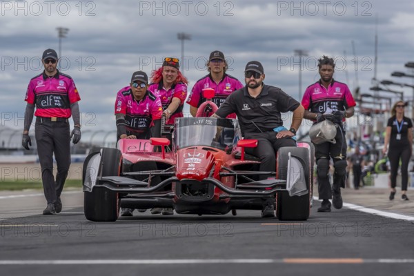 The crew of Dale Coyne Racing Honda prepare their race cars for the Big Machine Music City Grand Prix Presented by Gainbridge at Nashville Superspeedway in Lebanon TN, Lebanon, United States of America, Asia