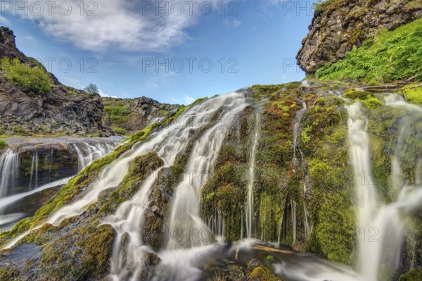 A small water from in the valley of Gjain, Iceland, Europe