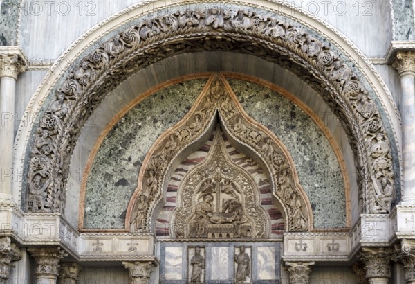 Partial view of Saint Marks Basilica Venice
