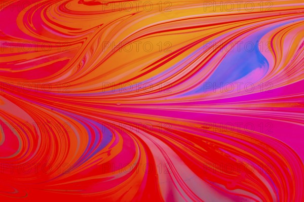 Traditional Ottoman Turkish marbling art patterns as abstract colorful background