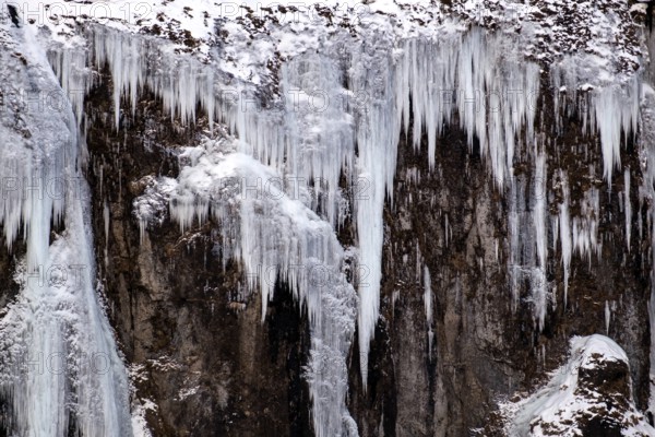 Frozen Waterfall near Vik Iceland