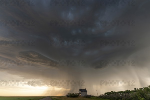 Prairie Summer Storms Saskatchewan Canada Ominous danger