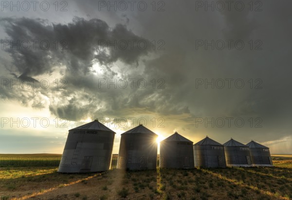 Prairie Summer Storms Saskatchewan Canada Ominous danger