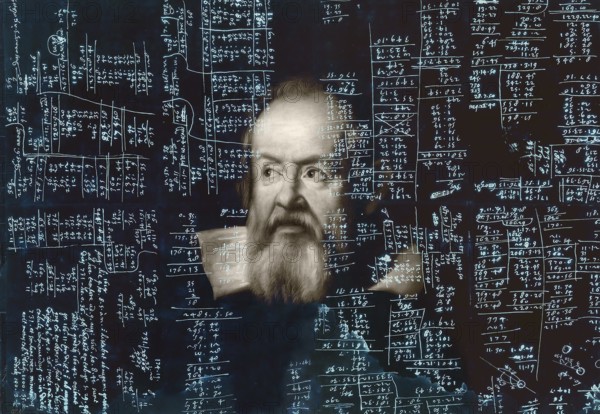 Galileo Galilei, 1564, 1642, Italian astronomer, handwritten scientific notes