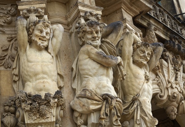 Dresden Zwinger detail in Saxony of Germany