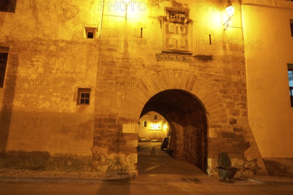 Rubielos de Mora village in Teruel Spain located on Gudar Javalambre Sierra
