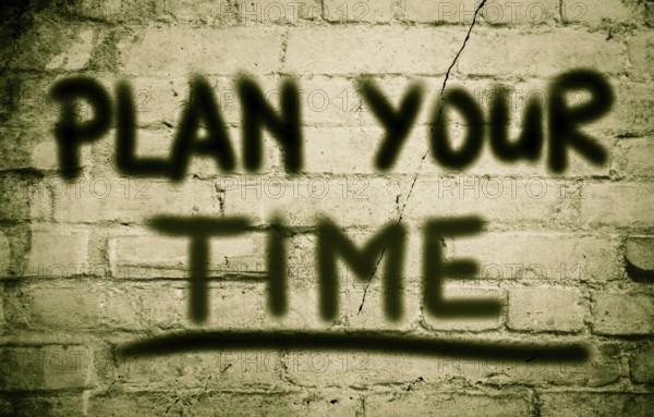 Plan Your Time Concept