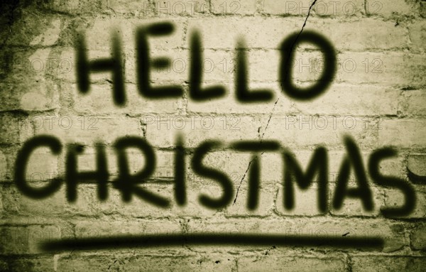 Hello Christmas Concept