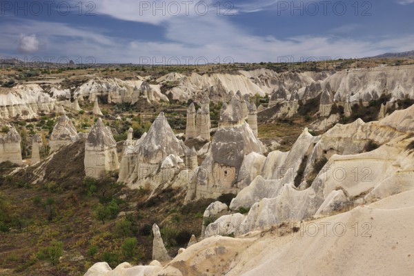Rock Formations in Ask Vadisi or Love Valley, Cappadocia, Turkey, Asia
